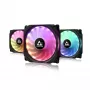 Chieftec CF-3012-RGB aušinimo sistemos komplektas, kompiuterio korpuso ventiliatorius 12 cm, juodas