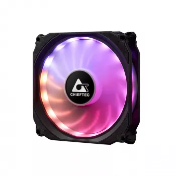 Chieftec CF-3012-RGB aušinimo sistemos komplektas, kompiuterio korpuso ventiliatorius 12 cm, juodas