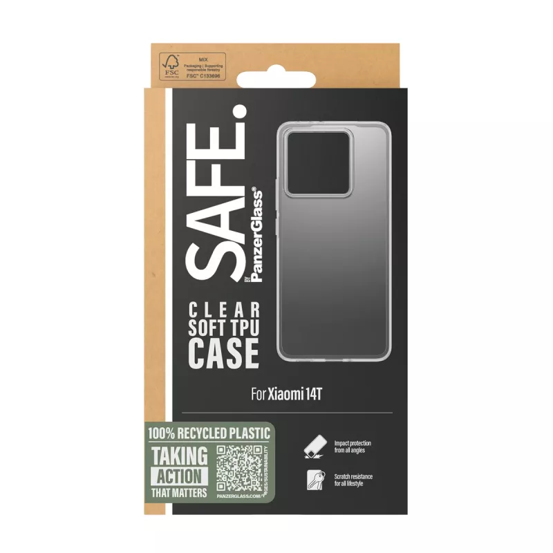 PanzerGlass SAFE. TPU Dėklas Skaidrus Xiaomi 14T
