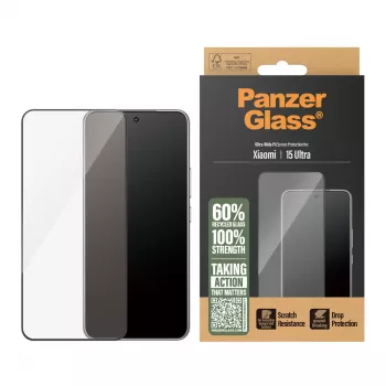 PanzerGlass apsauginis stiklas Xiaomi 15 Ultra Ultra-Wide Fit, atsparus įbrėžimams ir smūgiams
