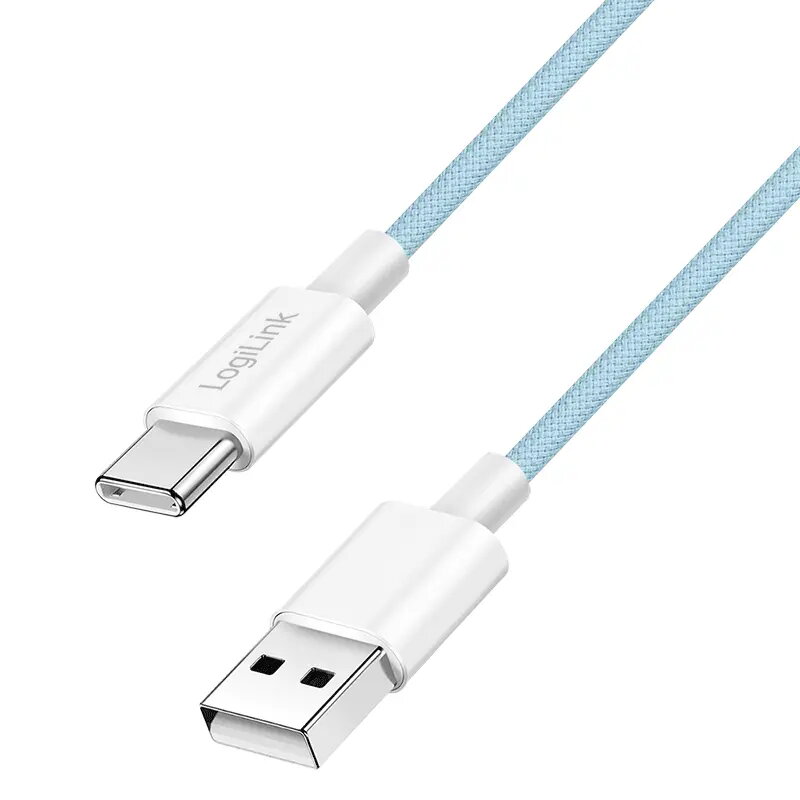 LogiLink USB 2.0 Type-C laidas C/M į A/M 60W mėlynas 1,5 m