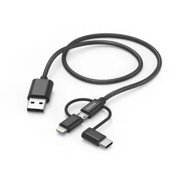 Hama 00201536 USB laidas USB 2.0 1,5 m USB A USB C Juodas