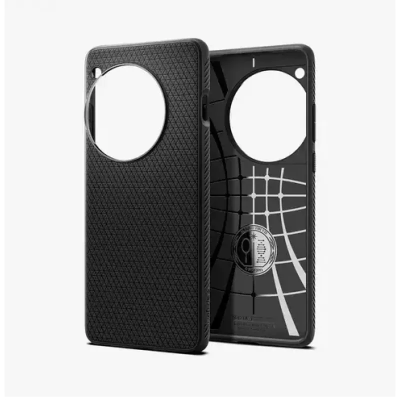 Spigen OnePlus 12 Liquid Air matinė juoda mobiliojo telefono dėklas 17,3 cm