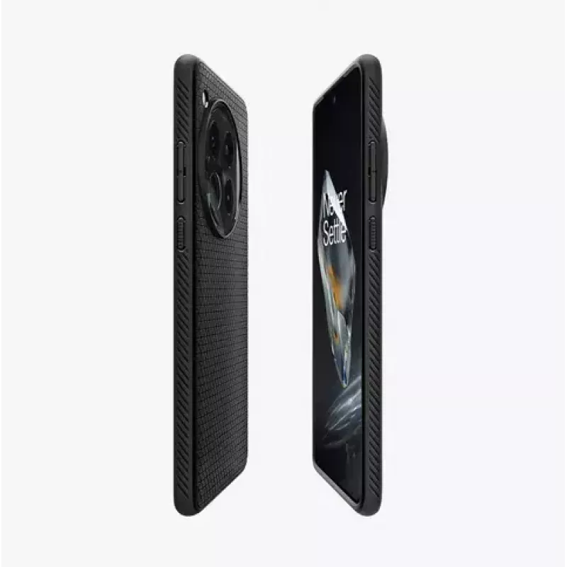 Spigen OnePlus 12 Liquid Air matinė juoda mobiliojo telefono dėklas 17,3 cm