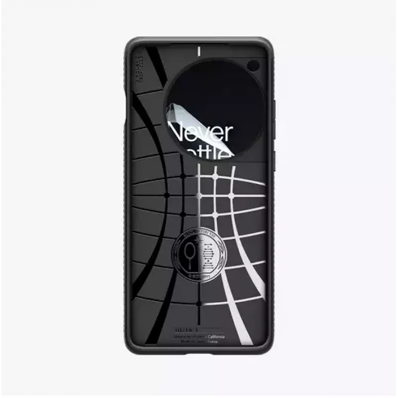 Spigen OnePlus 12 Liquid Air matinė juoda mobiliojo telefono dėklas 17,3 cm