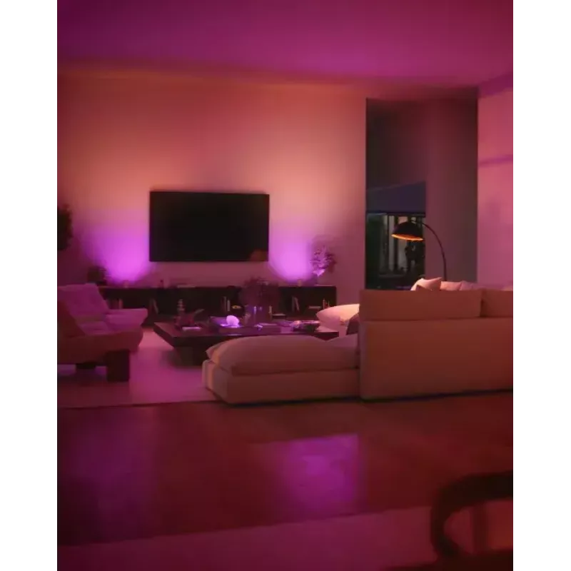 Philips Hue White and colour ambience pradinis rinkinys: 3 GU10 lemputės + reguliatorius + Bridge Pro