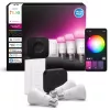 Philips Hue White and Colour Ambience pradinis rinkinys – 3 E27 išmaniosios lemputės, reguliatorius, Bridge Pro, Bluetooth / Zigbee