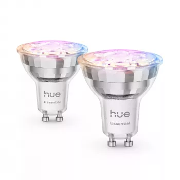Philips Hue White and colour ambience Essential GU10 prožektorius – 345 lm – 4,7 W – 2 vnt. pakuotė