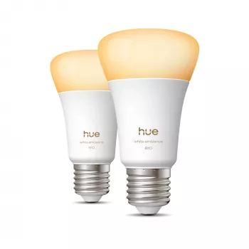 Išmanioji lemputė Philips A60 E27 — Bluetooth / Zigbee, 6 W, 810 lm, balta, 2 vnt. pakuotė