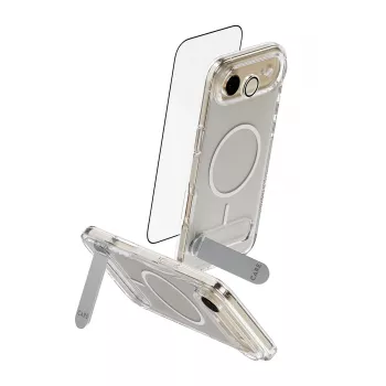 PanzerGlass CARE 3-in-1 Feature Kick apsaugos rinkinys iPhone Air – grūdintas stiklas, PET, silikonas, skaidrus