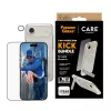 PanzerGlass CARE 3-in-1 Feature Kick apsaugos rinkinys iPhone Air – grūdintas stiklas, PET, silikonas, skaidrus
