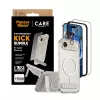 PanzerGlass CARE 3-in-1 Feature Kick apsaugos rinkinys iPhone Air – grūdintas stiklas, PET, silikonas, skaidrus
