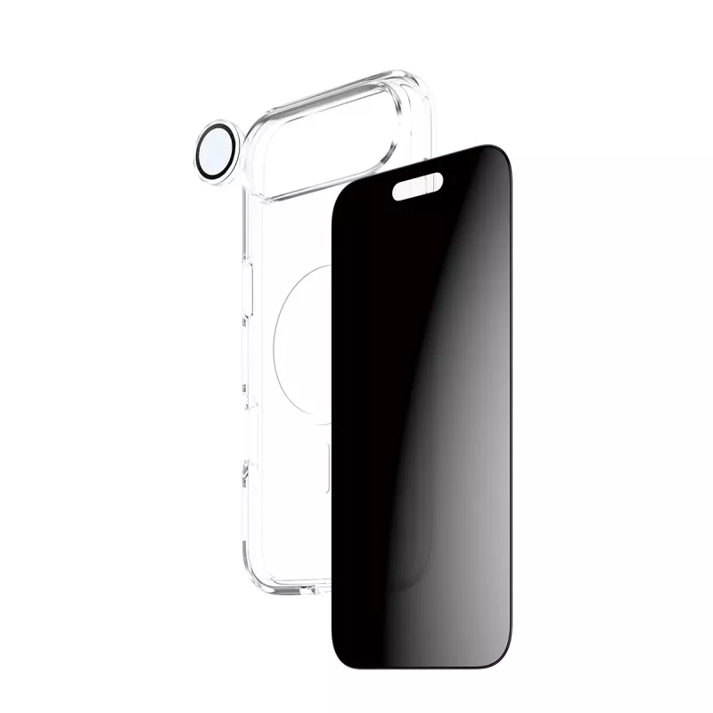 PanzerGlass CARE apsauginis dėklas iPhone 17 Air – Privacy 3-in-1
