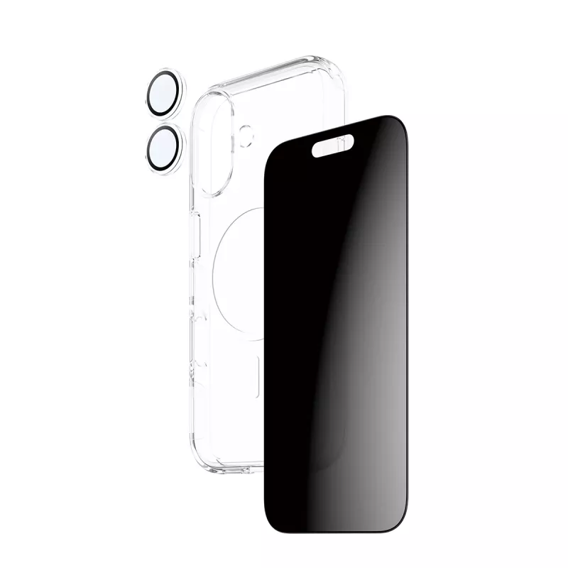 Apsauginis dėklas PanzerGlass Case CARE iPhone 17 su privatumo funkcija, 3 viename