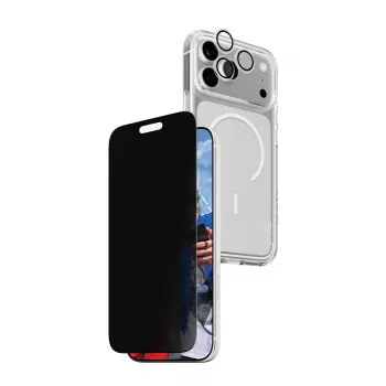 PanzerGlass CARE 3-in-1 Flagship Privacy Bundle iPhone 17 Pro Max – apsauginis dėklas su privatumo filtru