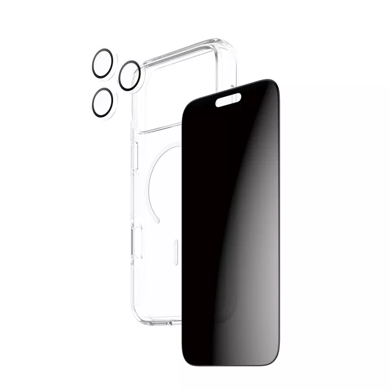 PanzerGlass CARE 3-in-1 Flagship Privacy Bundle iPhone 17 Pro Max – apsauginis dėklas su privatumo filtru