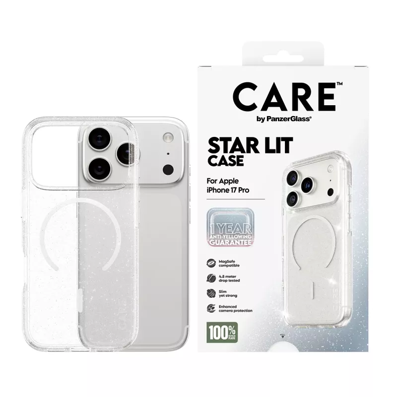 Dėklas PanzerGlass CARE by Flagship Case Urban Explorer Star Lit White MagSafe iPhone 17 Pro
