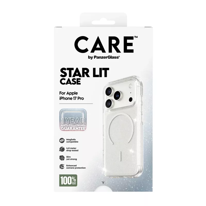 Dėklas PanzerGlass CARE by Flagship Case Urban Explorer Star Lit White MagSafe iPhone 17 Pro