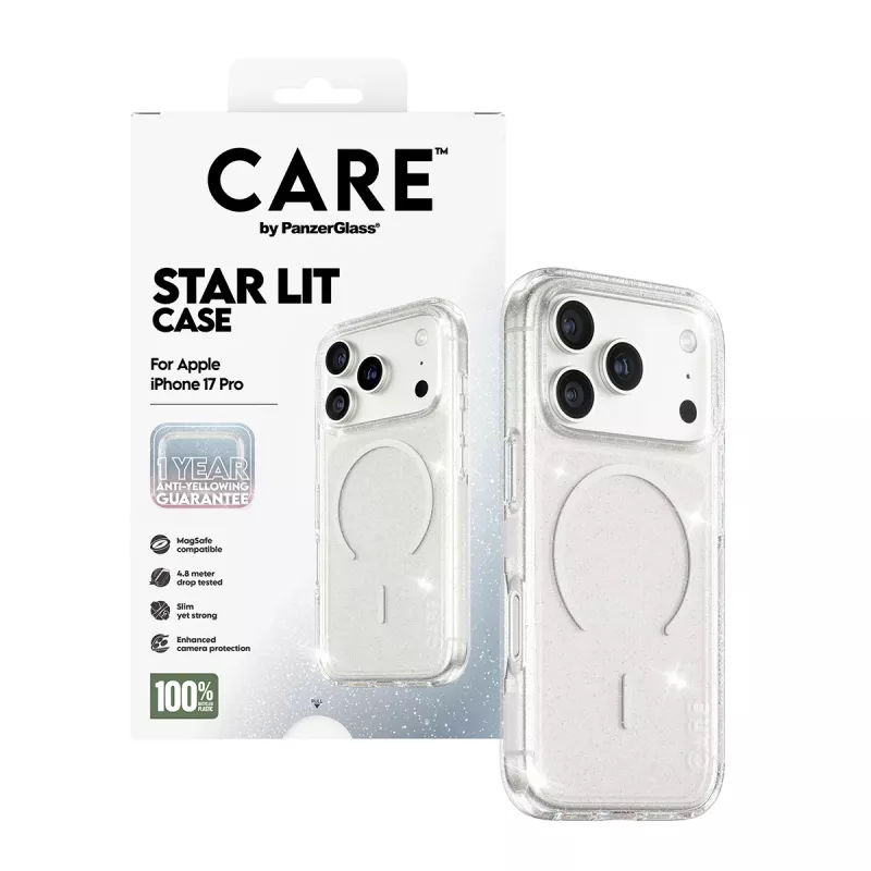 Dėklas PanzerGlass CARE by Flagship Case Urban Explorer Star Lit White MagSafe iPhone 17 Pro
