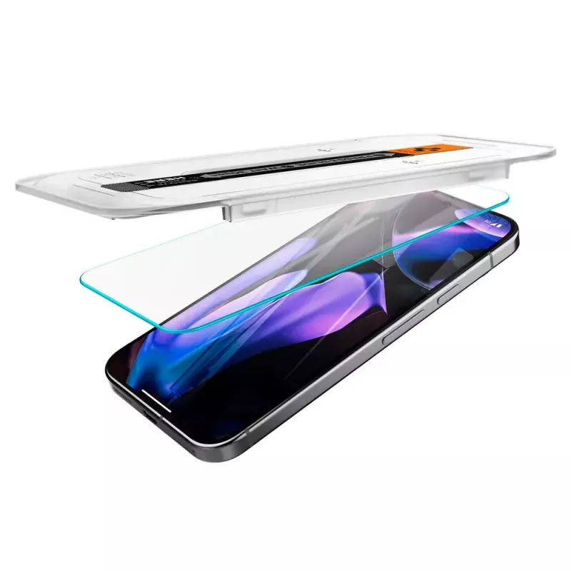 Spigen stiklinis ekrano apsauginis stikliukas EZ Fit GLAS.tR Slim, skirtas Google Pixel 9 / 9 Pro