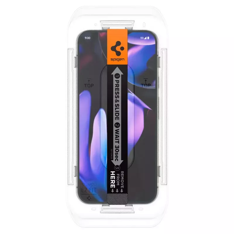 Spigen stiklinis ekrano apsauginis stikliukas EZ Fit GLAS.tR Slim, skirtas Google Pixel 9 / 9 Pro