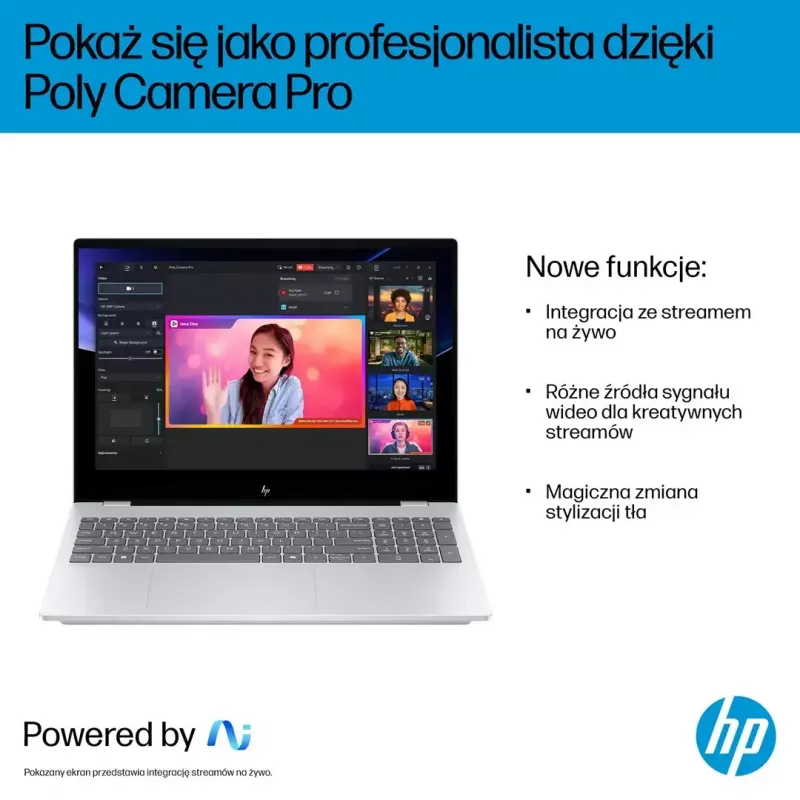 Nešiojamas kompiuteris HP OmniBook 7 16-az0222nw 16 colių Core 5 210H 16GB 512GB Win11Home