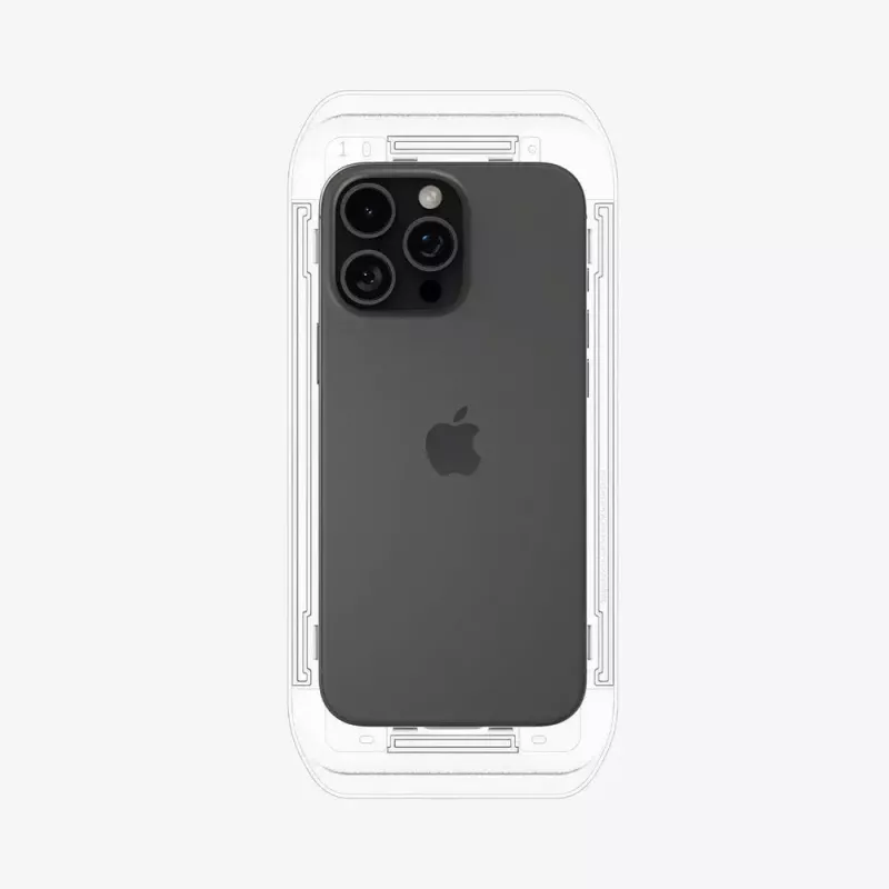 Spigen GLAS.tR EZ Fit apsauginis stikliukas fotoaparatui Apple iPhone 16 Pro Max, grūdintas stiklas, 2 vnt.