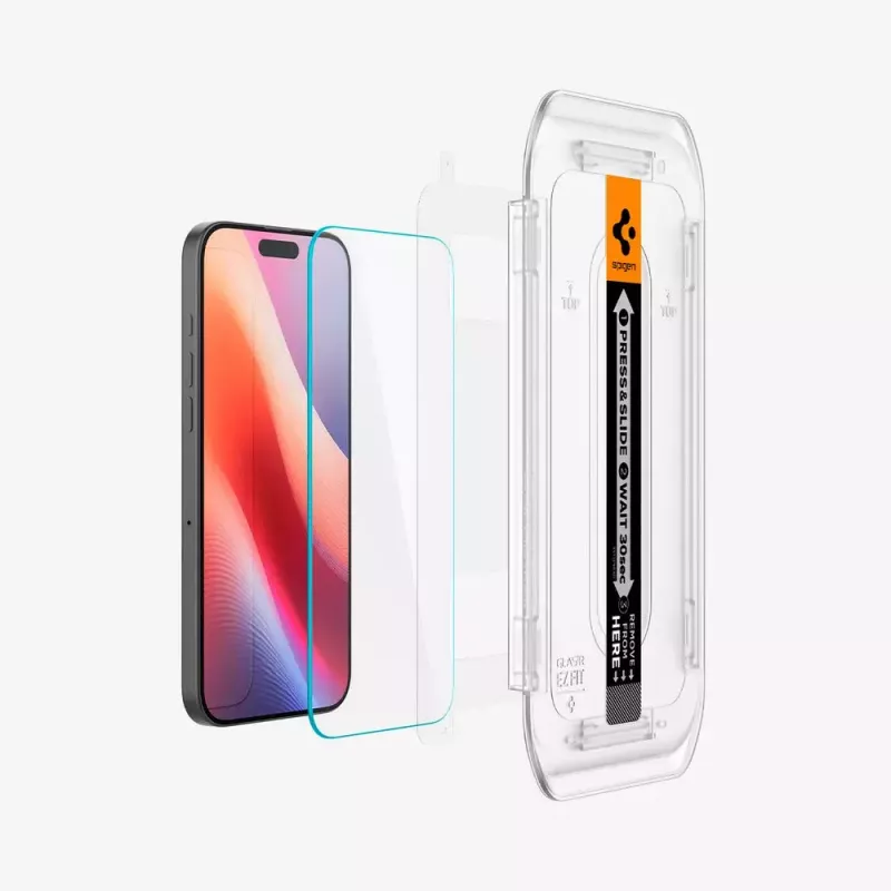 Spigen GLAS.tR EZ Fit apsauginis stikliukas fotoaparatui Apple iPhone 16 Pro Max, grūdintas stiklas, 2 vnt.