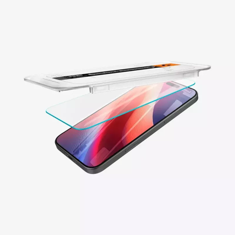 Spigen GLAS.tR EZ Fit apsauginis stikliukas fotoaparatui Apple iPhone 16 Pro Max, grūdintas stiklas, 2 vnt.