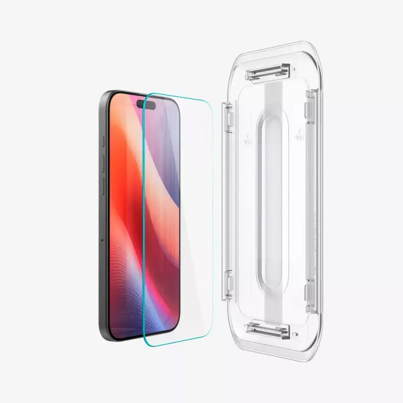 Spigen GLAS.tR EZ Fit apsauginis stikliukas fotoaparatui Apple iPhone 16 Pro Max, grūdintas stiklas, 2 vnt.