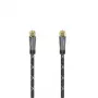 Hama 00205077 koaksialinis kabelis 1,5 m F juoda, pilka