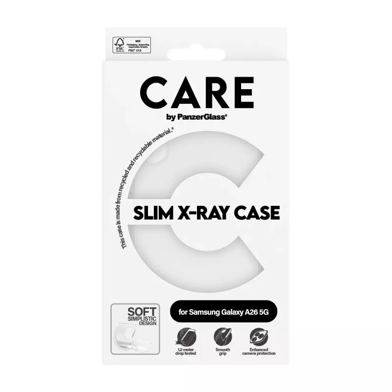 Dėklas PanzerGlass Samsung Galaxy A26 5G Skaidrus X-Ray Soft