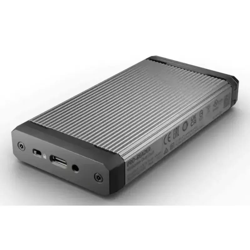 Card reader SANDISK PRO-READER USB 3.2 Gen 2 (Type-C) – palaiko MicroSD ir SD, juodai pilkas, 60×115.3×19.1 mm