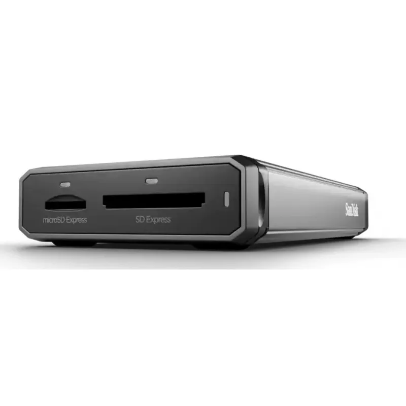 Card reader SANDISK PRO-READER USB 3.2 Gen 2 (Type-C) – palaiko MicroSD ir SD, juodai pilkas, 60×115.3×19.1 mm