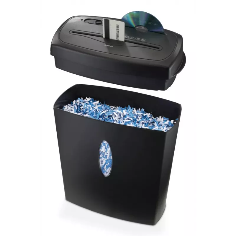 Popieriaus smulkintuvas Hama Safe X100CD kryžminis pjovimas 72 dB 22 cm juodas