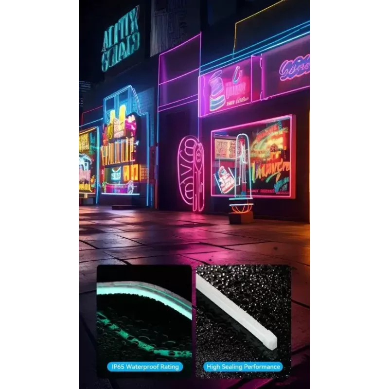 LED neon juosta Vention PAEWJ-EU 5 m, silikoninė, DC 12V, 72 LED/m, 15 W, IP65, nuotolinio valdymo pultelis