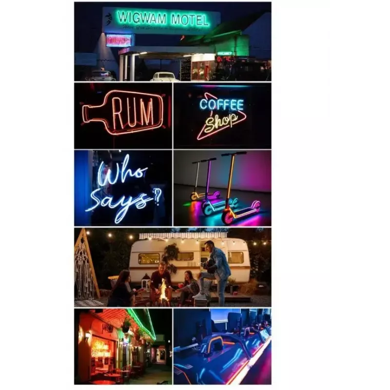 LED neon juosta Vention PAEWJ-EU 5 m, silikoninė, DC 12V, 72 LED/m, 15 W, IP65, nuotolinio valdymo pultelis