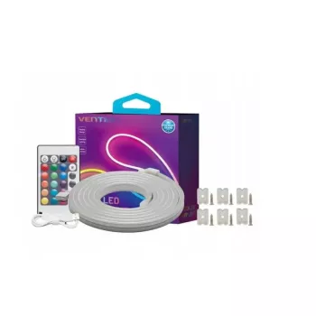 LED neon juosta Vention PAEWJ-EU 5 m, silikoninė, DC 12V, 72 LED/m, 15 W, IP65, nuotolinio valdymo pultelis