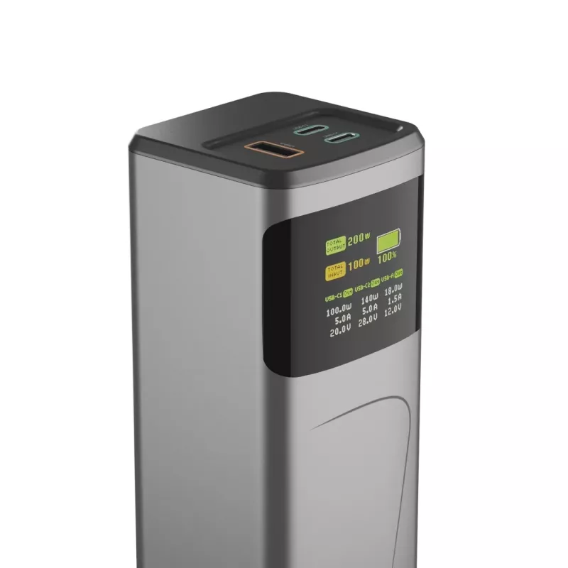 Hama High Power 24000 mAh pilkos spalvos nešiojamas įkroviklis
