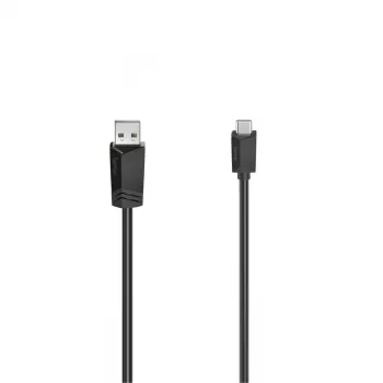Hama 00200632 USB laidas USB 2.0 1.5 m USB C USB A Juoda