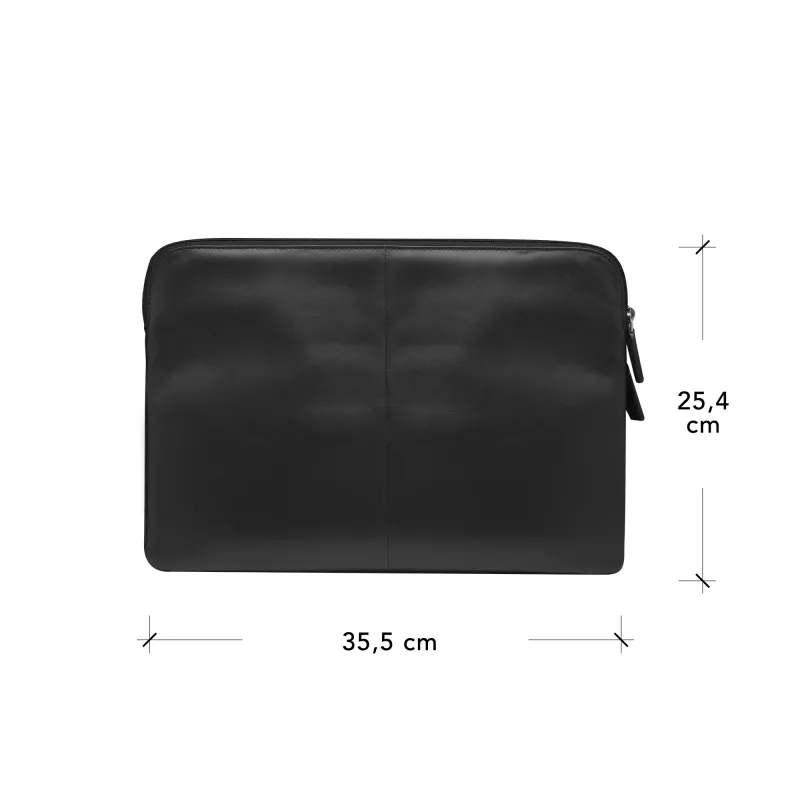 Dėklas odinis dbramante1928 Skagen Pro+ MacBook Pro 14 colių / iki 14 colių – Juodas, 35,6 cm, 1 priekinė kišenė