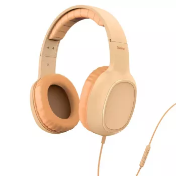 Ausinės Hama Fun C laidinės su mikrofonu USB Type-C oranžinės