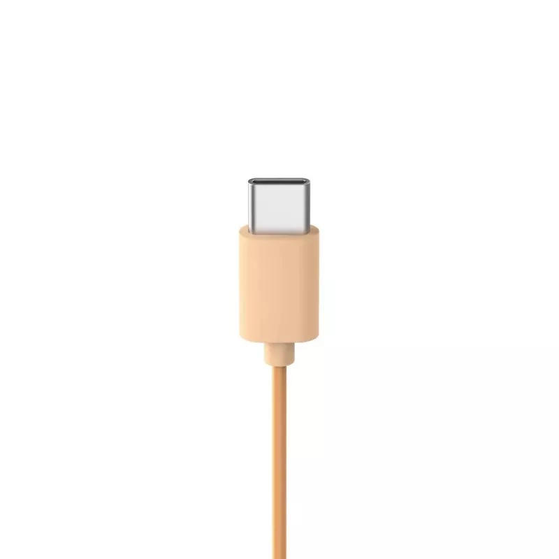 Ausinės Hama Fun C laidinės su mikrofonu USB Type-C oranžinės