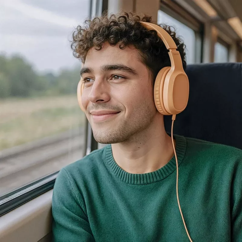 Ausinės Hama Fun C laidinės su mikrofonu USB Type-C oranžinės
