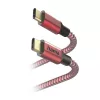 Hama Reflective USB kabelis USB 2.0 1,5 m USB-C raudonas