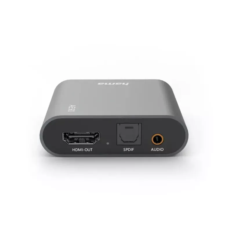 Garso skirstytuvas Hama 00205100 sidabrinis HDMI 3,5 mm