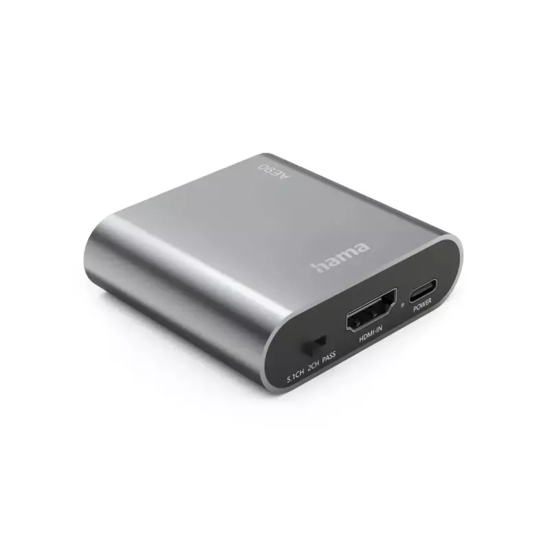 Garso skirstytuvas Hama 00205100 sidabrinis HDMI 3,5 mm