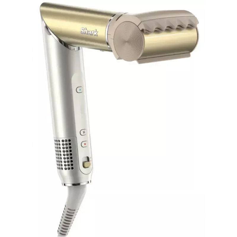 Daugiafunkcis plaukų formavimo prietaisas Shark HD6051SEU Airflow — 1500 W, 120–220°C, keraminis, juodas/auksinis, 2,44 m laidas