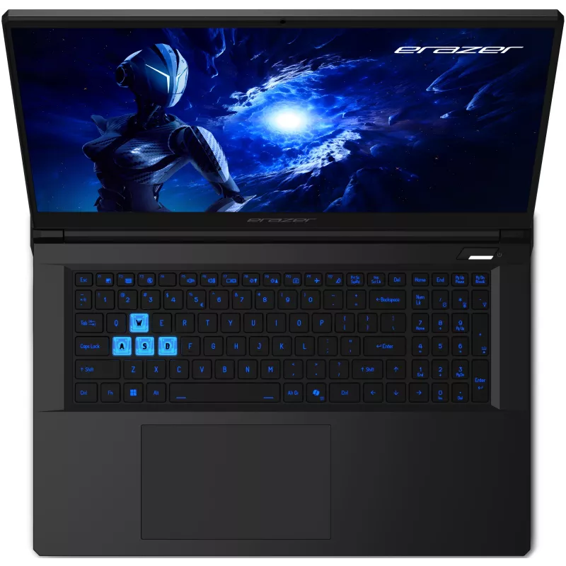 Nešiojamas kompiuteris ERAZER Scout 17 E1 MD62758 Intel Core 5 210H 43,9 cm (17,3 colio) Full HD 16 GB DDR5-SDRAM 1 TB SSD NVIDIA® GeForce RTX™ 5050 Wi-Fi 6E (802.11ax) Windows 11 Home Juoda