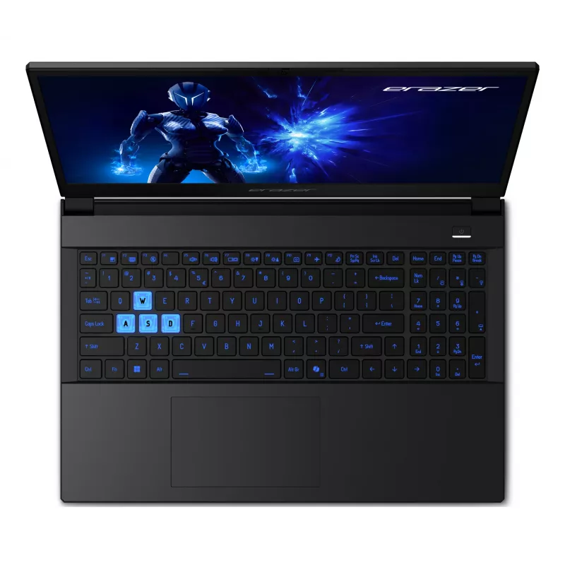 Nešiojamas kompiuteris ERAZER Deputy 15 P1 MD62761 Intel Core 7 250H 39,6 cm (15,6 colio) Full HD 16 GB DDR5 1 TB SSD NVIDIA GeForce RTX 5060 Wi-Fi 6E Windows 11 Home Juodas